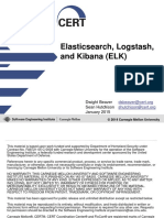 Elasticsearch, Logstash, And Kibana - CERT