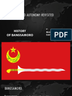 Moro Autonomy Revisited: History of Bangsamoro