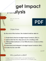 Budget Impact Analysis: Hilton Lam, Mha, PHD Ce 222