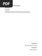 Agricultural Cooperative Development Book Review PUAD 3223 Political & Social Dynamics of Rural Planning and Development