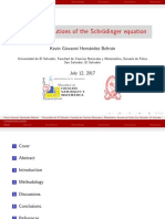 Numerical Solutions of The SCHR Odinger Equation: Kevin Giovanni Hern Andez Beltr An