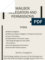 Mailbox Delegation and Permissions