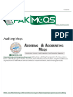 Auditing Mcqs For Senior Auditor, Junior Auditor - Accounts FPSC, PSC, Nts