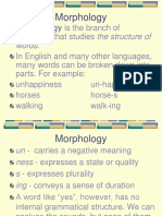 Morphology Is The Branch of