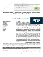 Methodological trends in preparation of activated carbon from local sources and their impacts on production