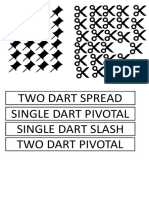 Two Dart Spread Single Dart Pivotal Single Dart Slash Two Dart Pivotal