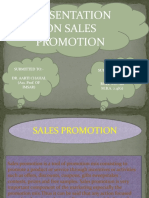 Presentation On Sales Promotion