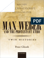 Peter Ghosh - Max Weber and 'The Protestant Ethic' - Twin Histories-Oxford University Press (2014) PDF