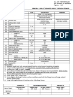 NEW 1 X 2100 M Induced Drfat Cooling Tower: Data For Pumps Sl. No Description UOM Specification Remarks