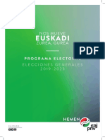 Programa Electoral Elecciones Generales 2019