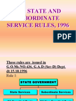 A.P. State and Subordinte Service Rules 1996