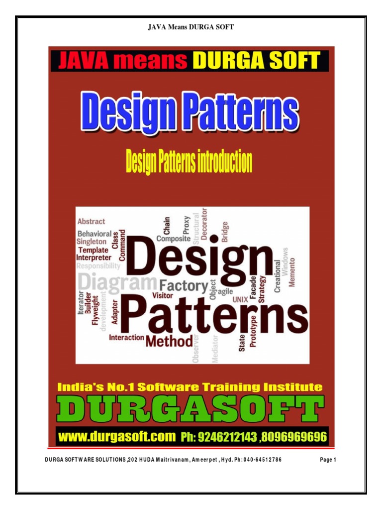 Design Patterns Introduction PDF | PDF | Software Design Pattern ...