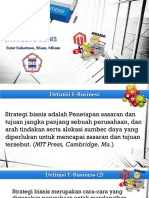 E-Business (3) Strategi E-Bisnis
