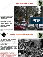 Parking Policy: Case Study of Delhi: Anumita Roychowdhury