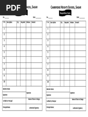 Requisition Form
