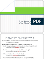 Satzbau 1