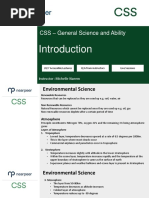 General Science - Environmental Science CSS Pakistan