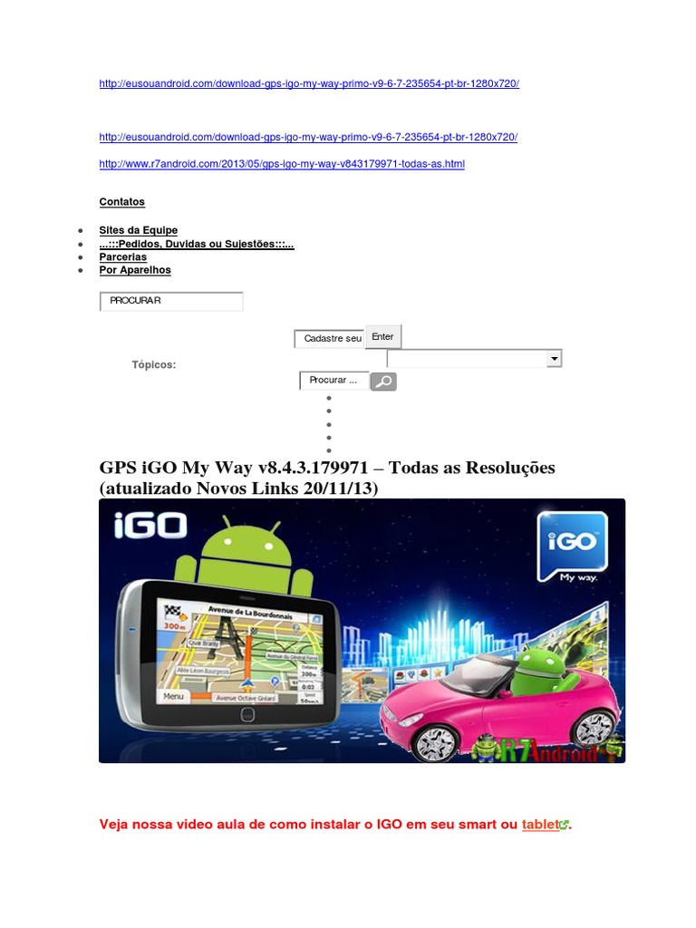 Configurar Instalaçao Do Igo No Android, PDF