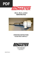 VR-21, VR-41, & VR-51 Vibrating Rod: Operating Instructions