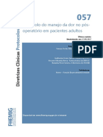 057-Manejo Da Dor Pós-operatória Em Pacientes Adultos