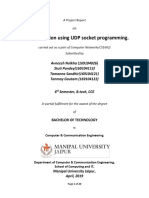 Chat Application Using UDP Socket Programming.: A Project Report