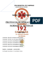 Protocolos Normas Rotinas SAMU 192 Campinas PDF