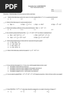 Summative Test in MATHEMATICS