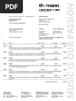 Invoice NR.: 30517135: Thomann GMBH, Hans-Thomann-Str. 1, D-96138 Burgebrach