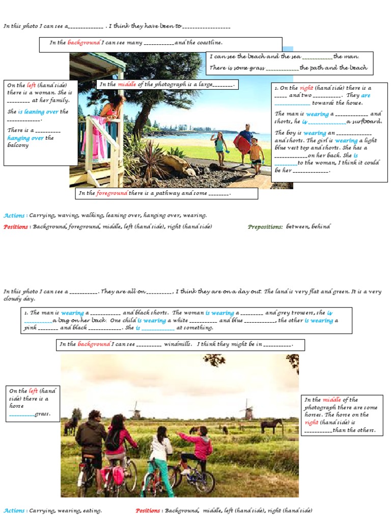 B1 Picture Description Guide | PDF | Nature
