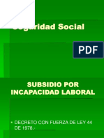 Seguridad Social Profesor Subsidio Por Incapacidad Laboral DFL44