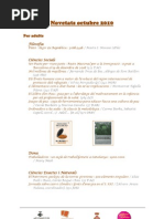 Novetats octubre 2010