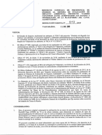 Resolución Resuelve No Ingreso Modificación de Proyecto PDF