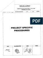 Buoy Fabrication Project Specific Procedure