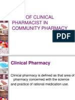 Role of Clinical Pharmacist in Community Pharmacy-1