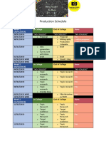 Productin Schedule