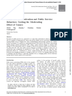 PS - IJPAR - Public Service Motivation and Public Service Behaviour