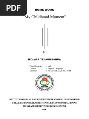 Cerita Masa Kecil Versi Bahasa Inggris Dan Indonesia Mantull
