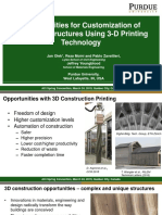 Opportunities For Customization of Concrete Structures Using 3-D Printing Technology