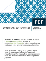 Conflict of Interest and Confidentiality