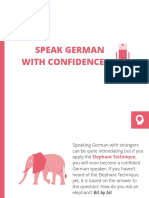 Speak German Confidently with the Elephant Technique