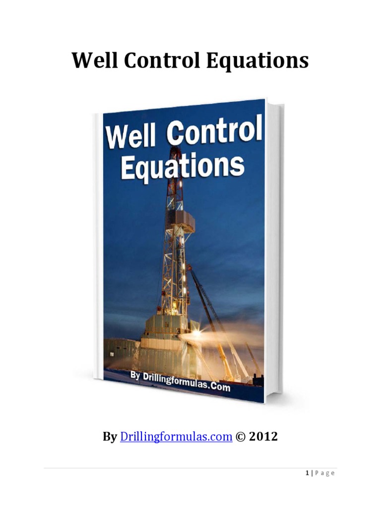 Well Control Equations Drillingformulas PDF | PDF | Science ...