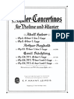 ESochting Violin Concertino, Op.138 No.1 Score Part