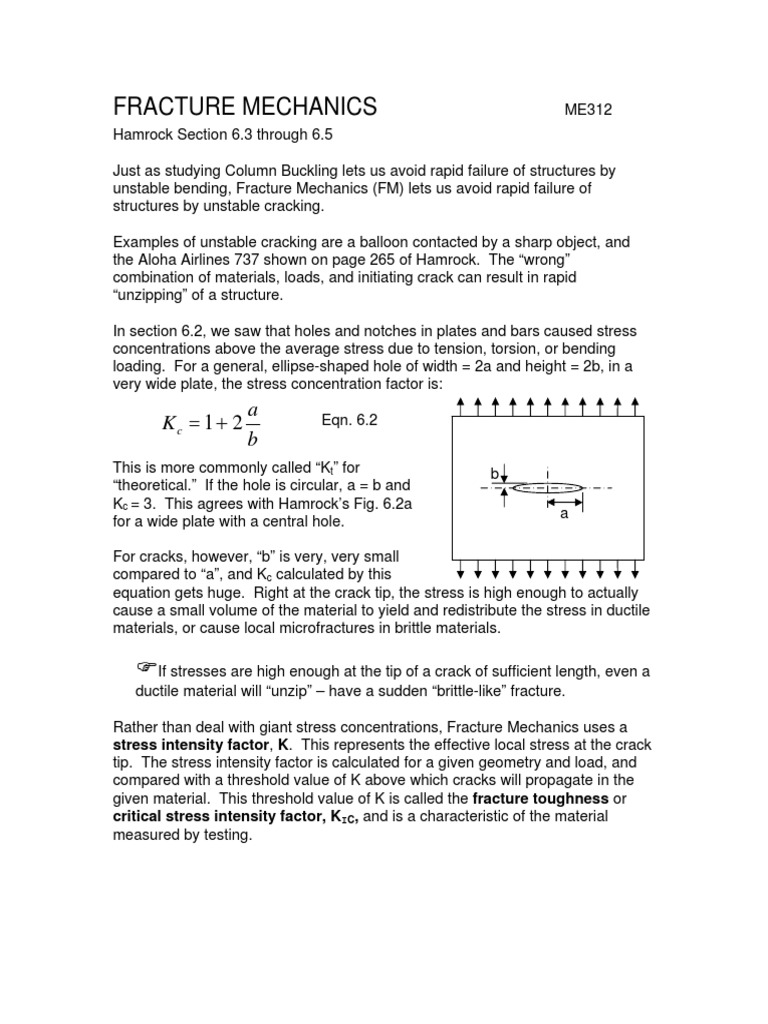 FractureMechanics Numericals Solved | PDF | Fracture | Fracture Mechanics