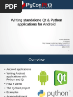 Python and Qt for Android