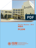 Placement Brochure MBA & PGDM - 2014-15 PDF