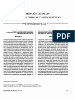 La Medicion de Salud Perspectivas Teoricas y Metodologicas PDF