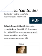 Belinda (Cantante) - Wikipedia, La Enciclopedia Libre