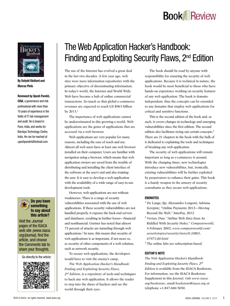 The-Web-Application-Hackers JRN English 1113 1 | PDF | Web Application ...