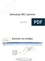 Setovanje NEC Opreme Skripta