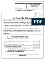 Compito Di Sintesi N° 1 (18-19) - 3eme Tec